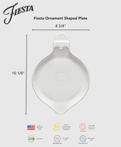 8 3/4 Inch Ornament Shaped Plate