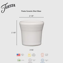 1 1/2 OZ Ceramic Shot Glass Foundry