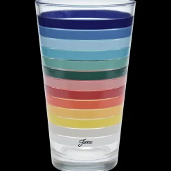 16 oz. All Colors Stripe Cooler Glass - Set of 4