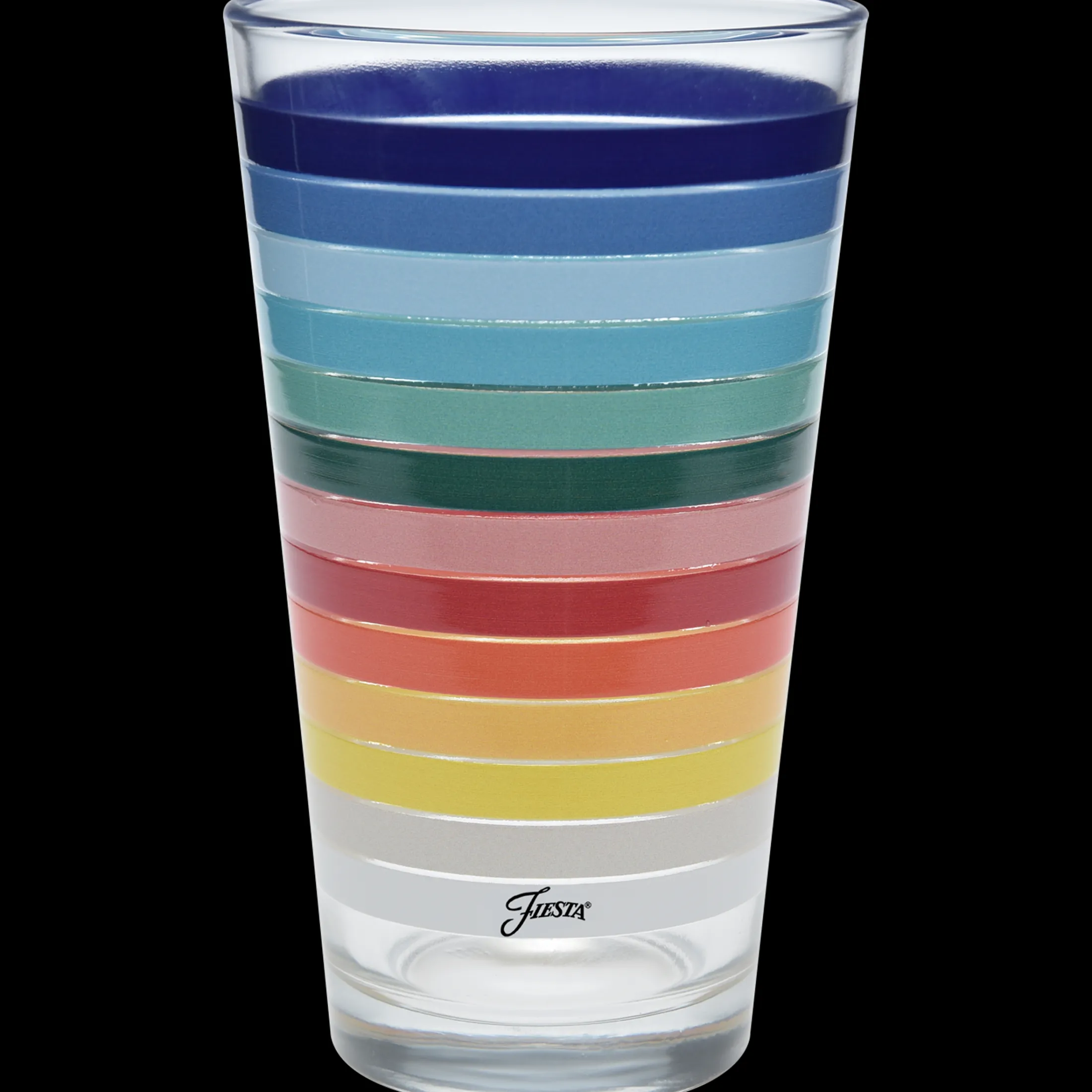 16 oz. All Colors Stripe Cooler Glass - Set of 4