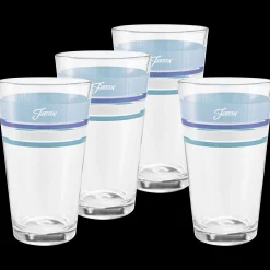 16 oz. Fiesta® Edgeline Coastal Blue Cooler Glass - Set of 4