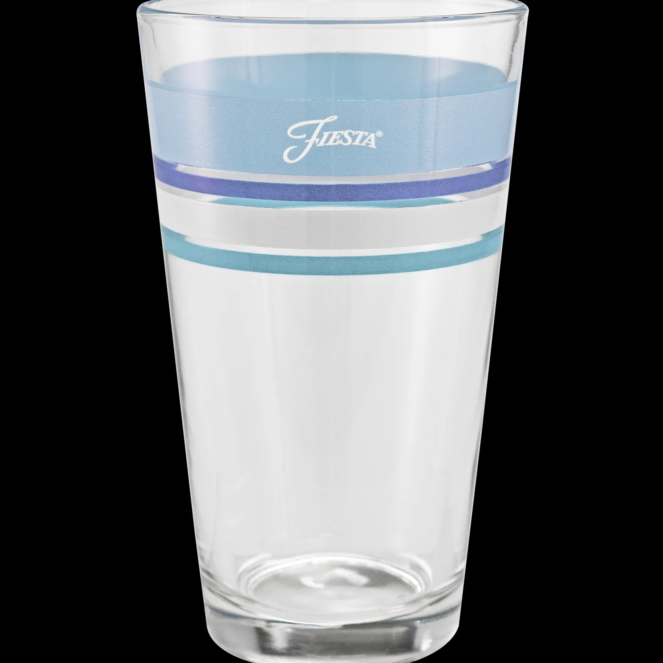 16 oz. Fiesta® Edgeline Coastal Blue Cooler Glass - Set of 4