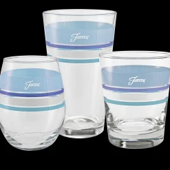 16 oz. Fiesta® Edgeline Coastal Blue Cooler Glass - Set of 4