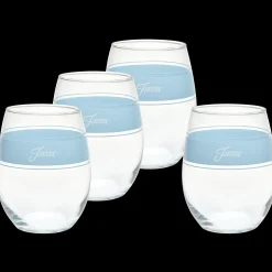 15 oz. Fiesta® Frame Stemless Wine Sky – Set of 4