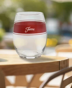 15 oz. Fiesta® Frame Stemless Wine Scarlet – Set of 4
