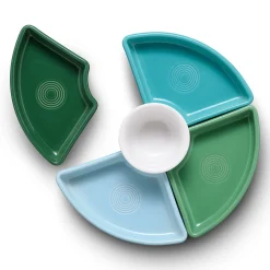 Aegean 5-Piece Mixed Colors Entertaining Set 8 1/5 Inch