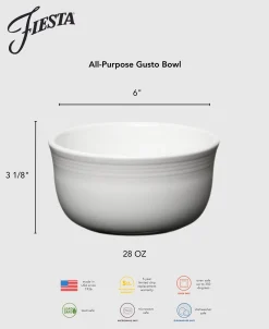 All-Purpose 6 Inch Gusto Bowl 28 OZ