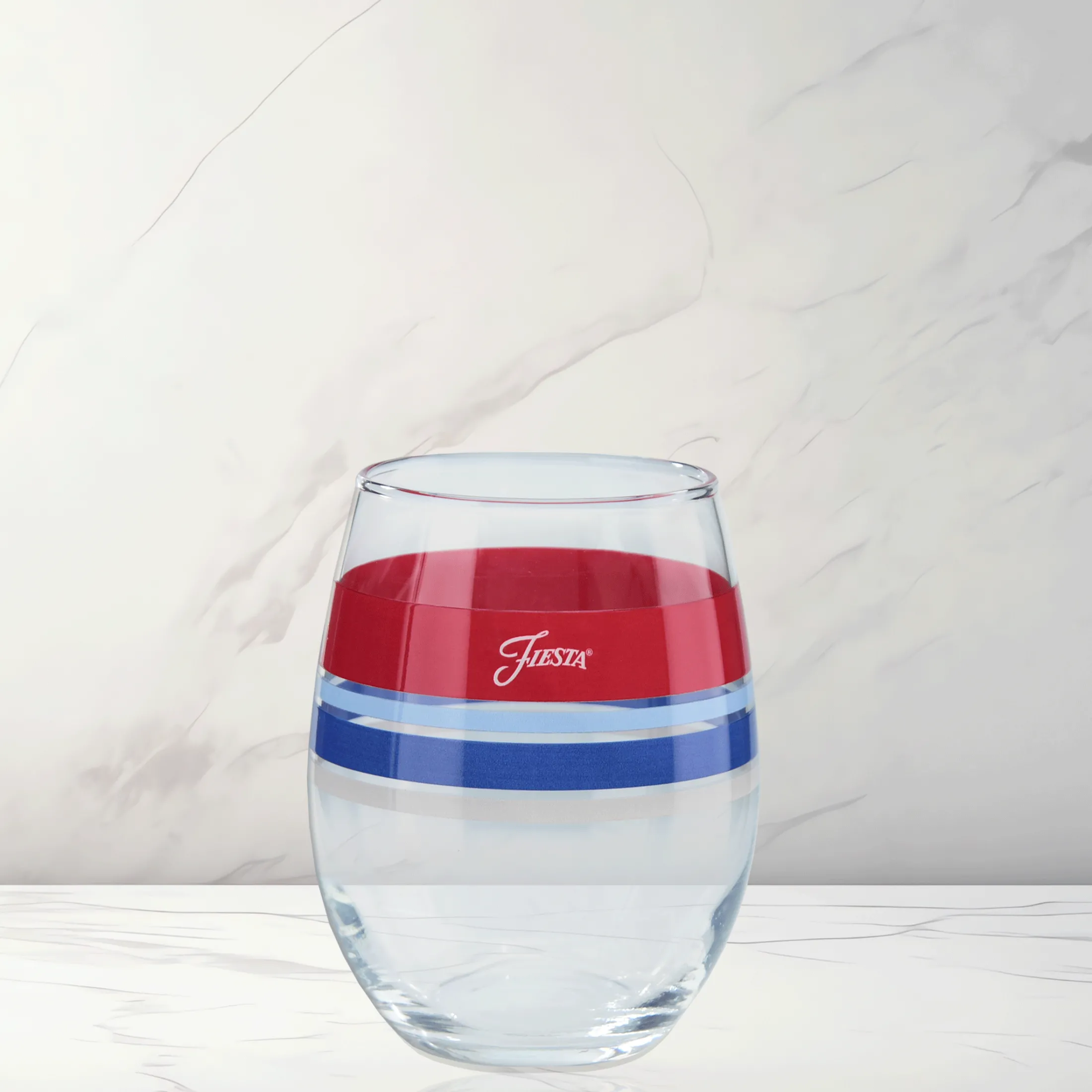 Americana 15 oz. Edgeline Stemless Wine – Set of 4