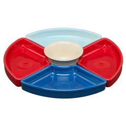 Americana 5-Piece Mixed Colors Entertaining Set 8 1/5 Inch