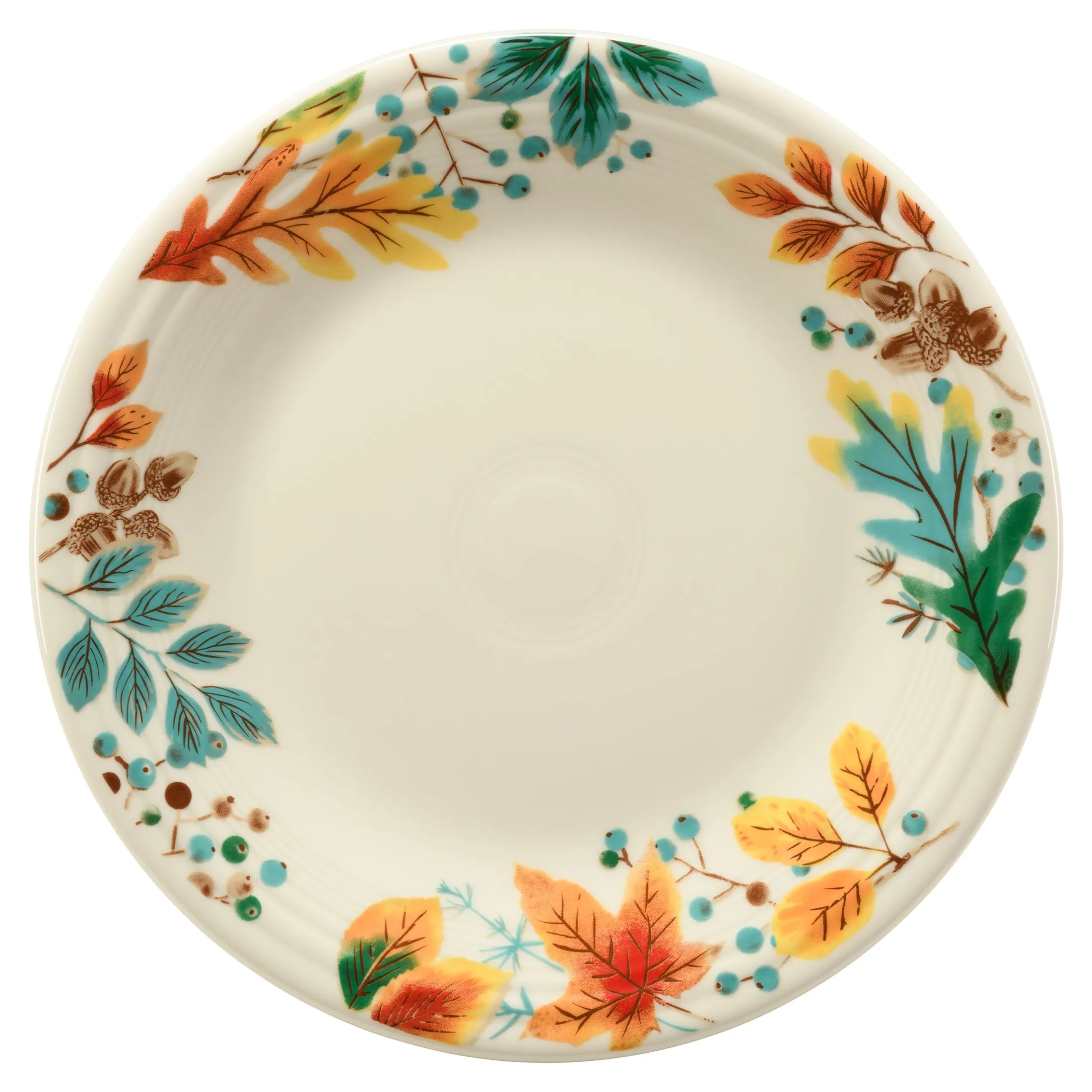 Autumn Fields Classic Rim 10 1/2 Inch Dinner Plate