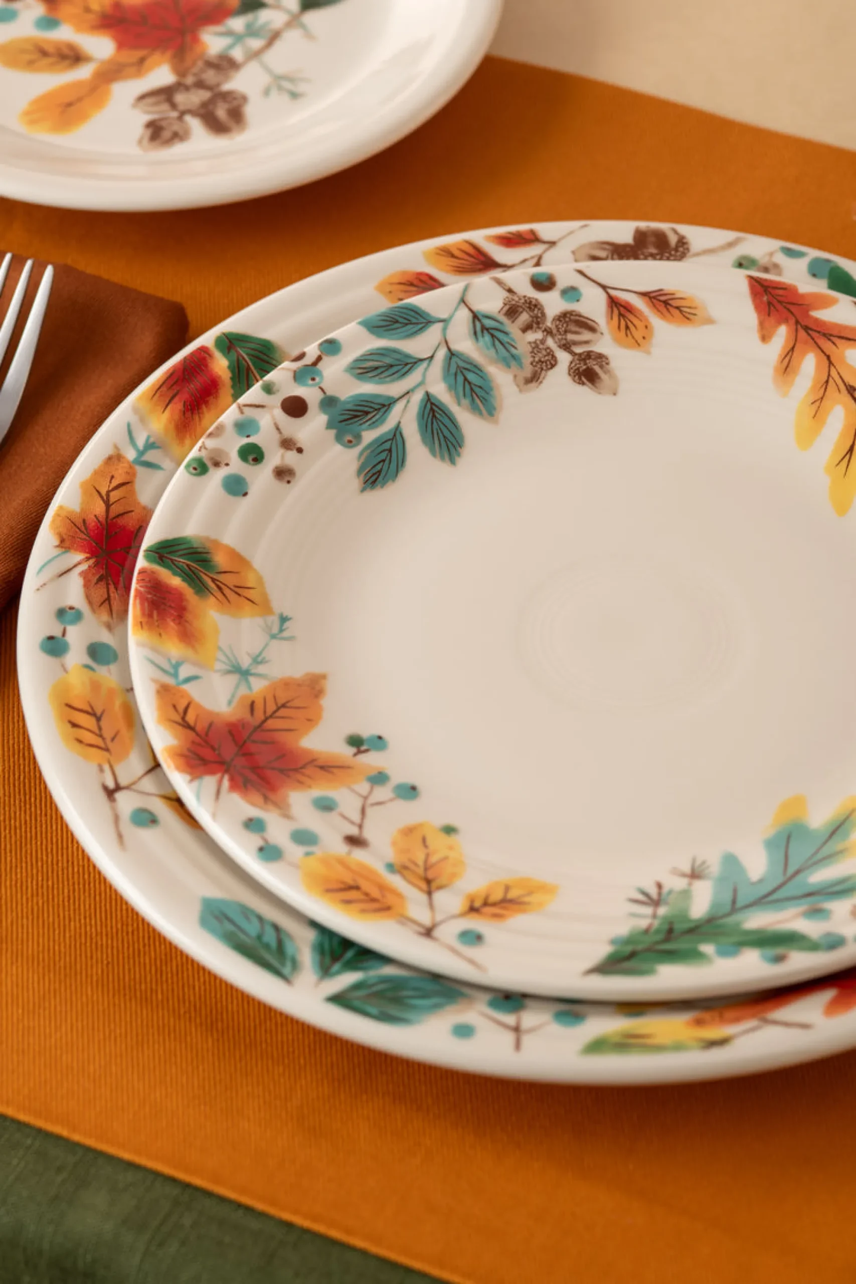 Autumn Fields Classic Rim 9 Inch Luncheon Plate