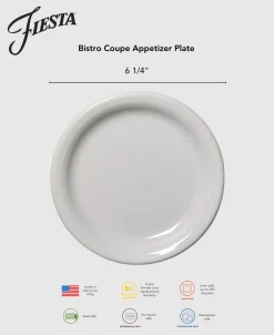 Bistro Coupe 6 1/4 Inch Appetizer Plate