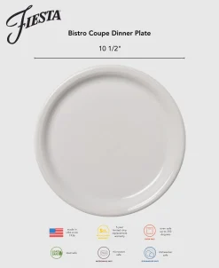 Bistro Coupe 10 1/2 Inch Dinner Plate Foundry