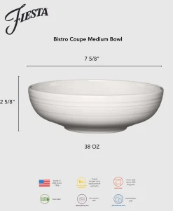 Bistro Coupe 7 5/8 Inch Medium Bowl 38 OZ