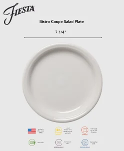 Bistro Coupe 7 1/4 Inch Salad Plate