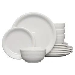 Bistro Coupe 12-Piece Dinnerware Set, Service for 4