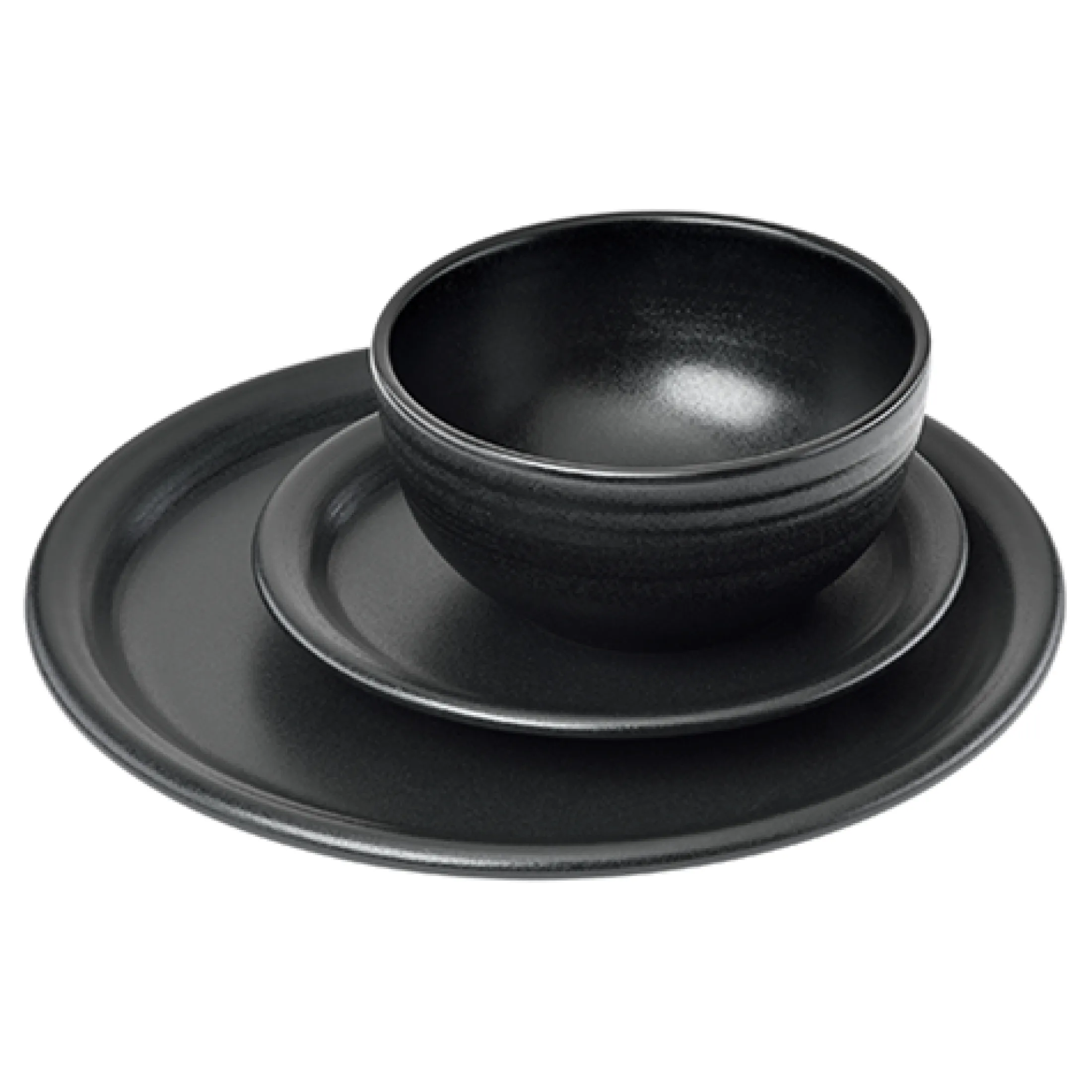 Bistro Coupe 3-Piece Place Setting, Service for 1, Foundry