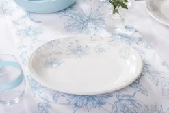 Botanical Floral 11 5/8 Inch Medium Oval Serving Platter