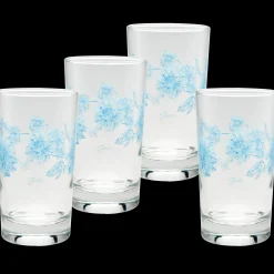 Botanical Floral 7 oz. Floral Juice Glass – Set of 4