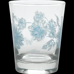 Botanical Floral 15 oz. Tapered Double Old Fashion Glass – Set of 4