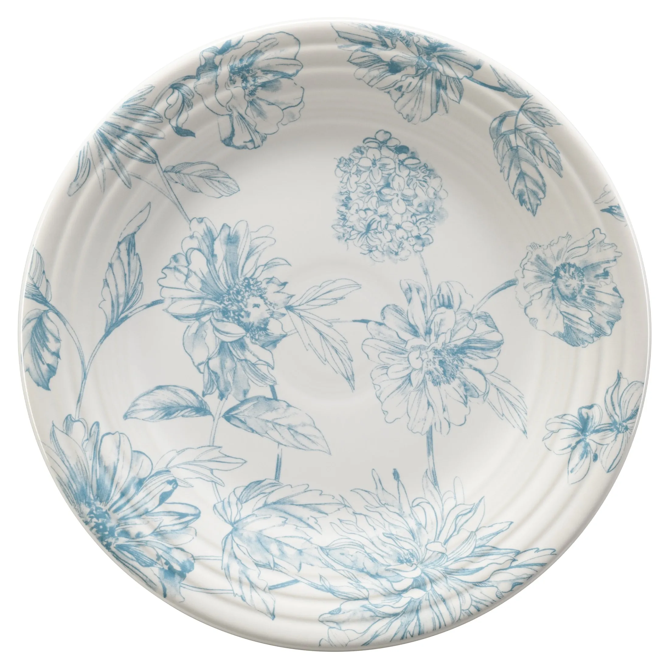 Botanical Floral Classic Rim 9 Inch Luncheon Plate