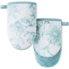 Botanical Floral 4-Pack Oven Mitt Set