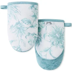 Botanical Floral 4-Pack Oven Mitt Set