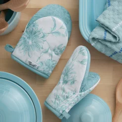 Botanical Floral 4-Pack Oven Mitt Set