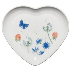 Breezy Floral 9 Inch Heart Shaped Plate