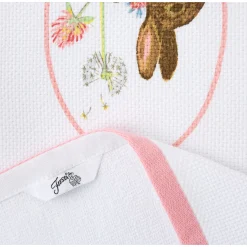 Breezy Floral Easter Bunny Kitchen Towels 2-Pack Set