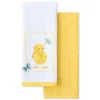 Breezy Floral Easter Chick Kitchen Towels 2-Pack Set