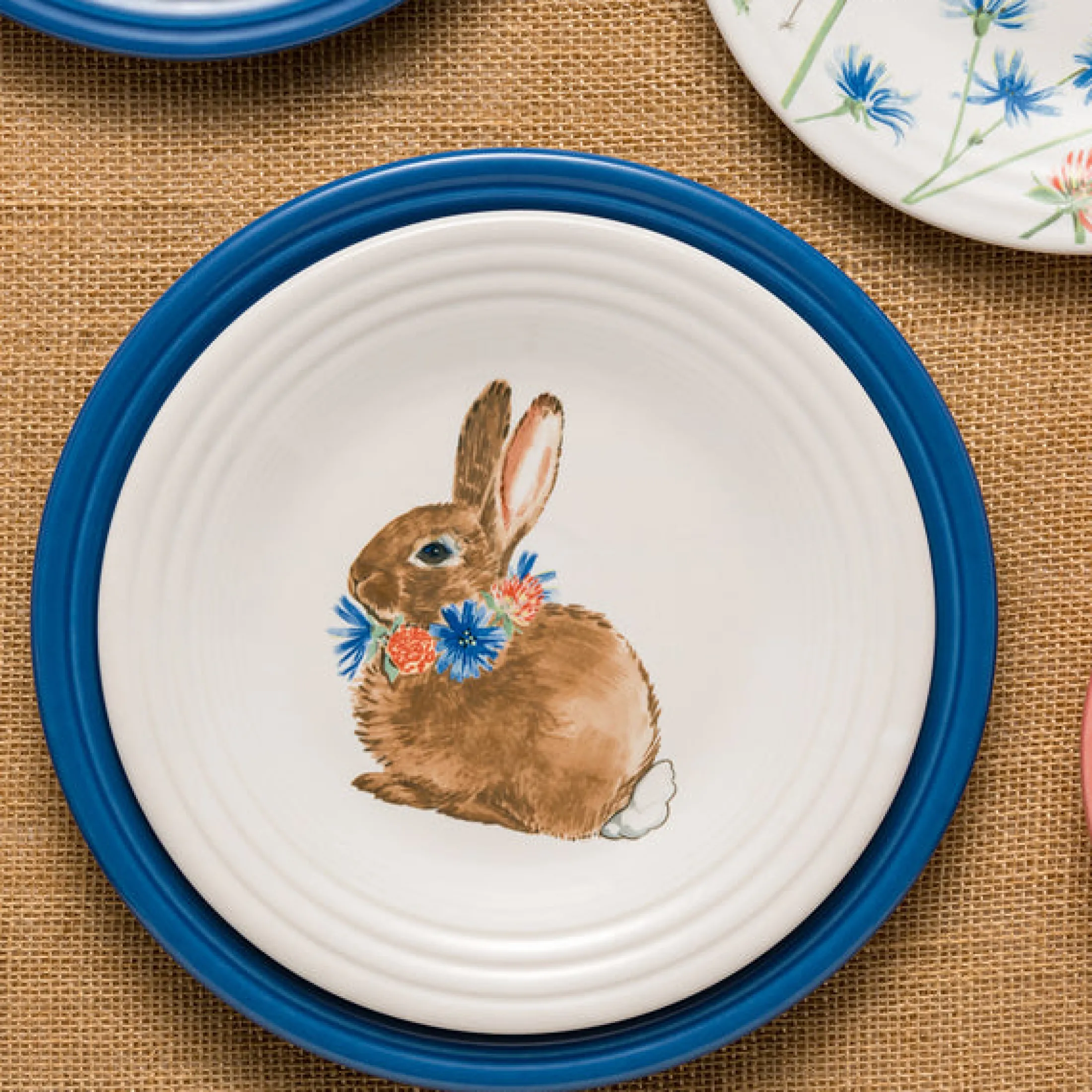 Breezy Floral Easter Classic Rim 9 Inch Luncheon Plate
