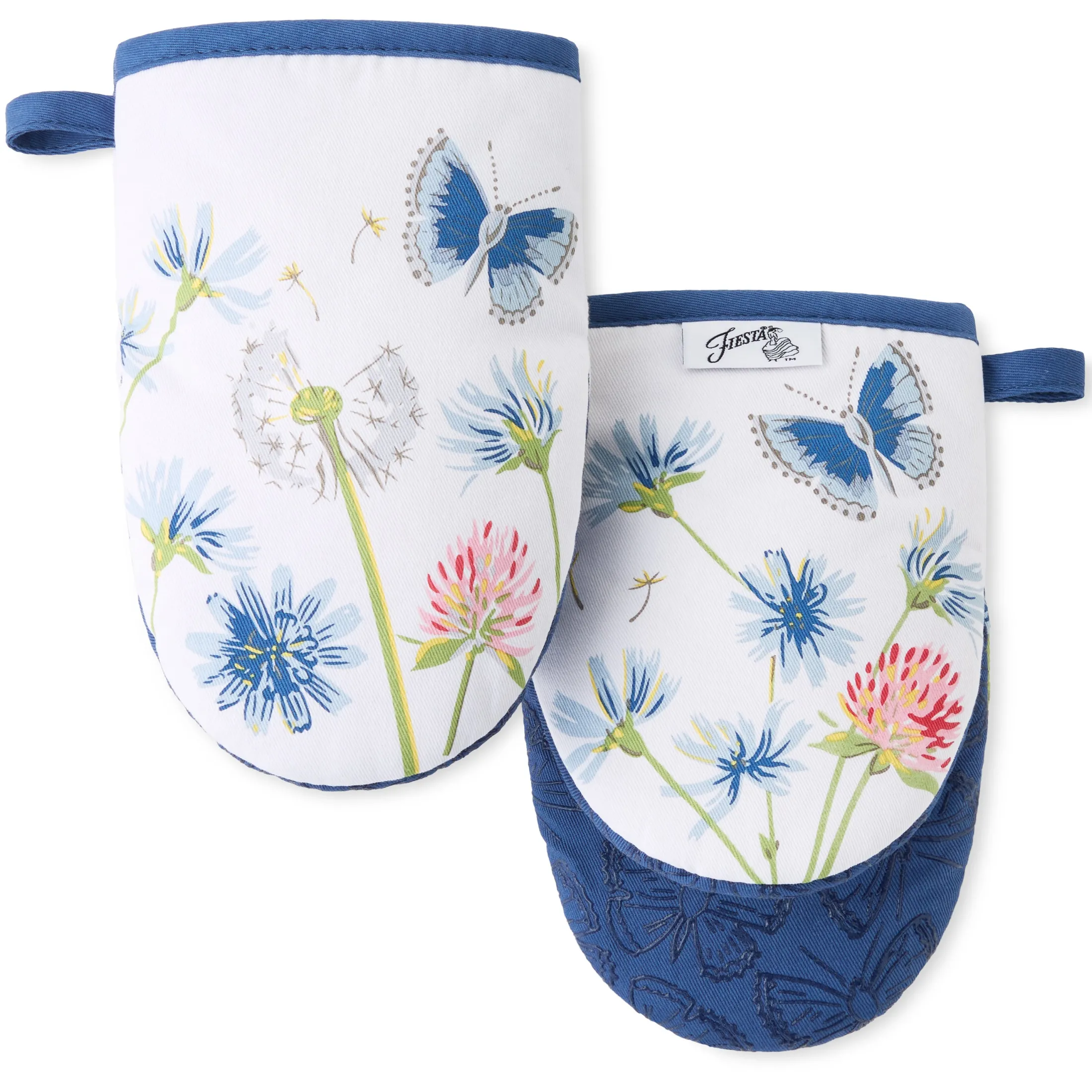 Breezy Floral 4-Pack Oven Mitt Set