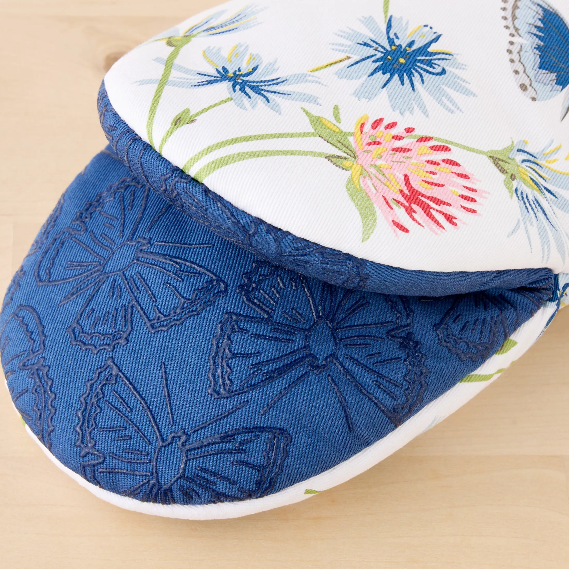 Breezy Floral 4-Pack Oven Mitt Set