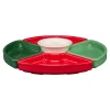 Christmas Mixed Color 5-Piece Color Entertaining Set 8 1/5 Inch