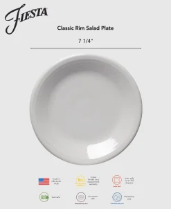 Classic Rim 7 1/4 Inch Salad Plate Foundry