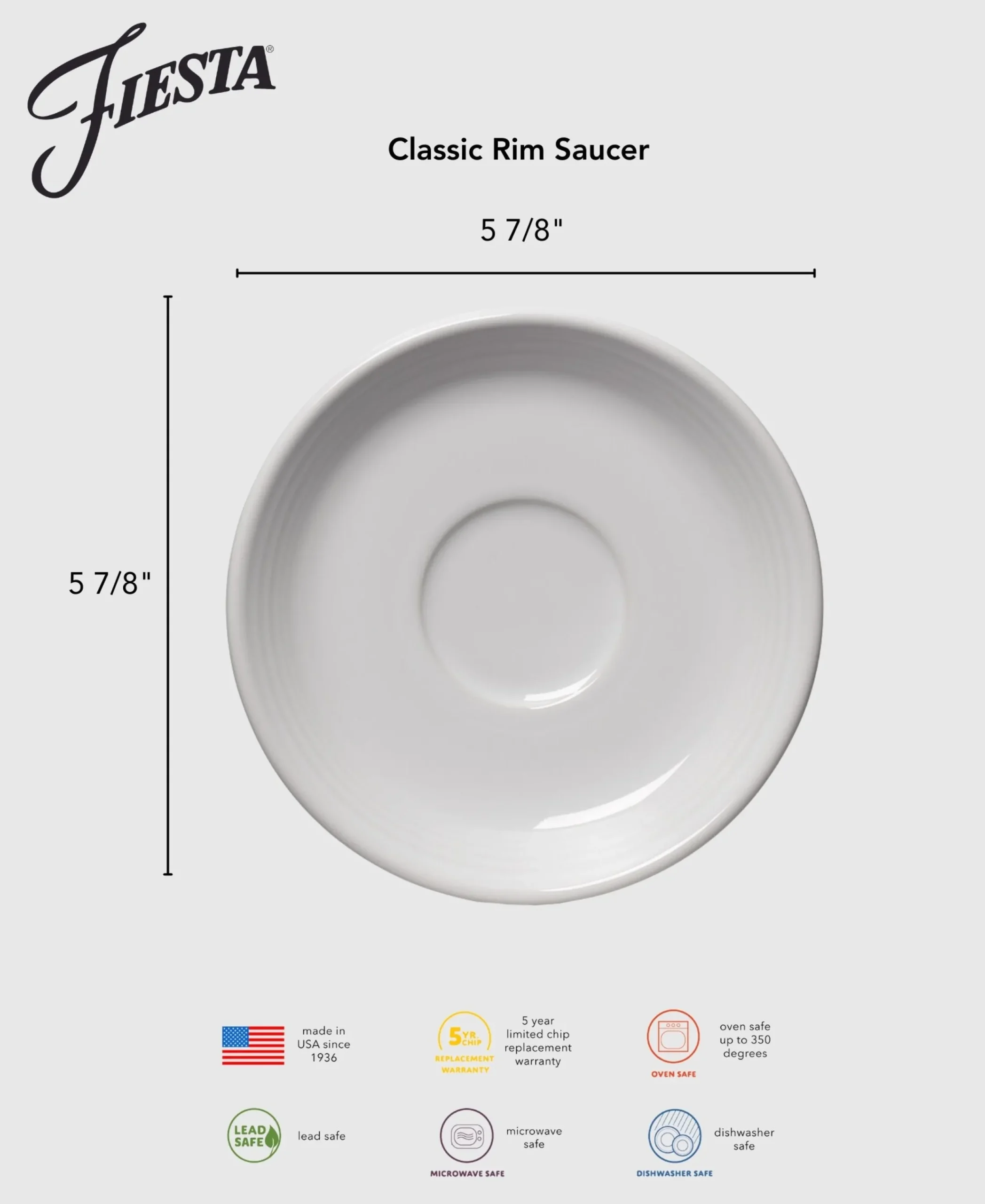 Classic Rim 5 7/8 Inch Saucer