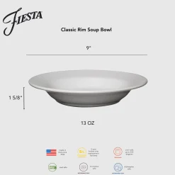 Classic Rim 9 Inch Soup Bowl 13 OZ