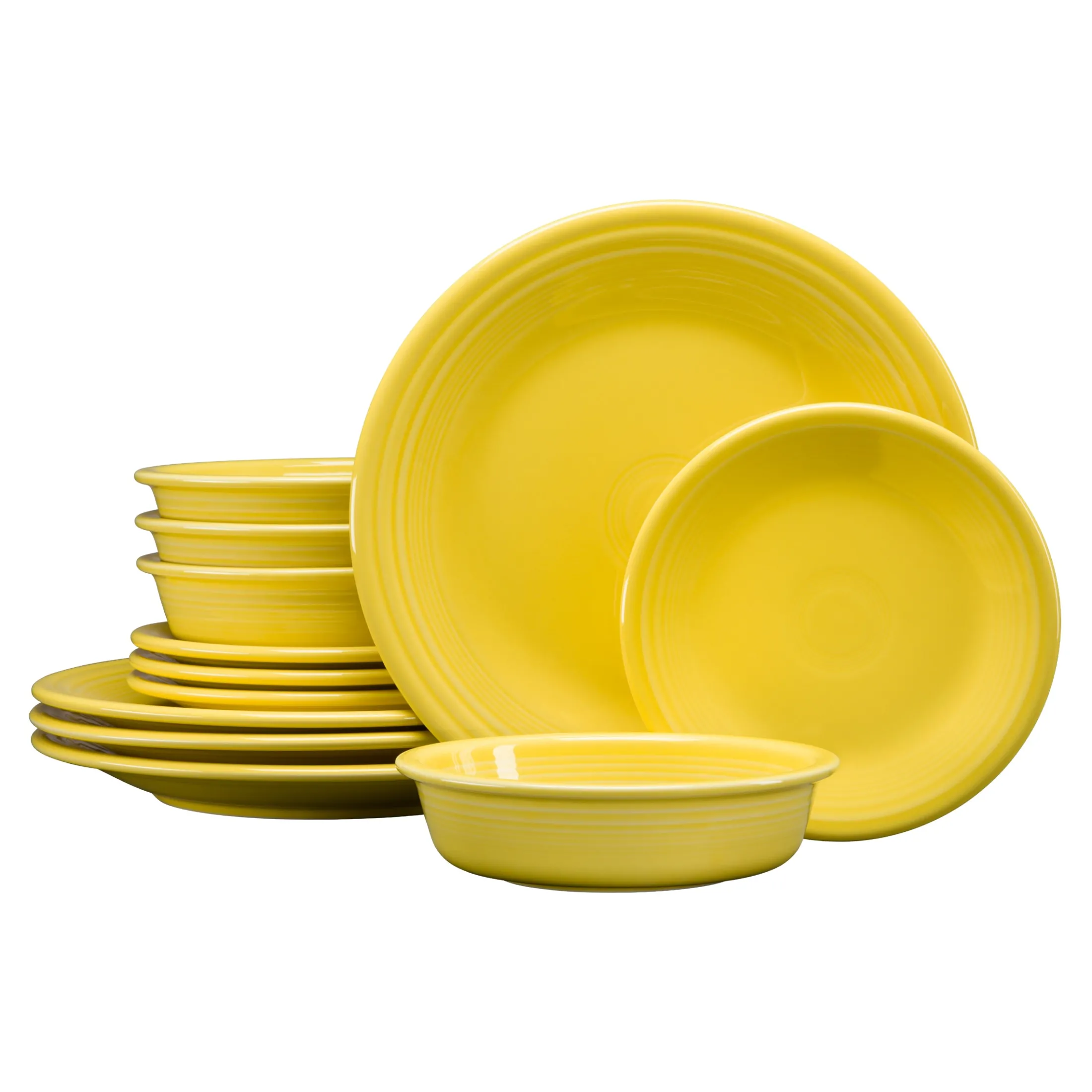 Classic Rim 12-Piece Dinnerware Set, Service for 4