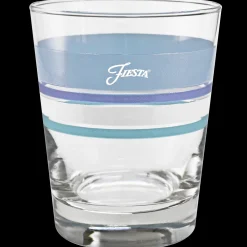 Coastal Blues 15 oz. Edgeline Tapered Double Old Fashion – Set of 4