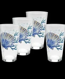 Coastal Shores 16 oz. Cooler Glass - Set of 4