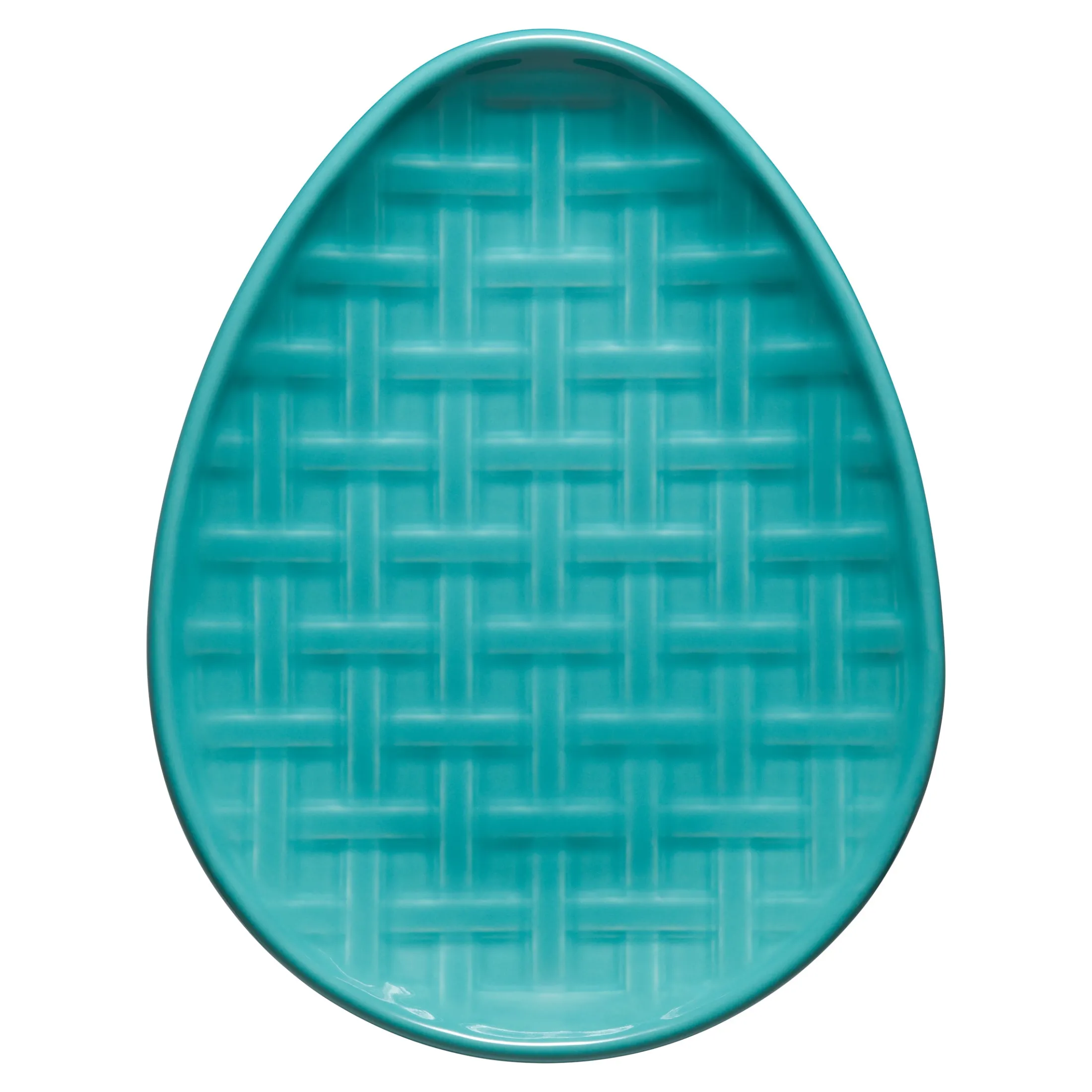 Embossed Egg Shaped Plate 10 Inch