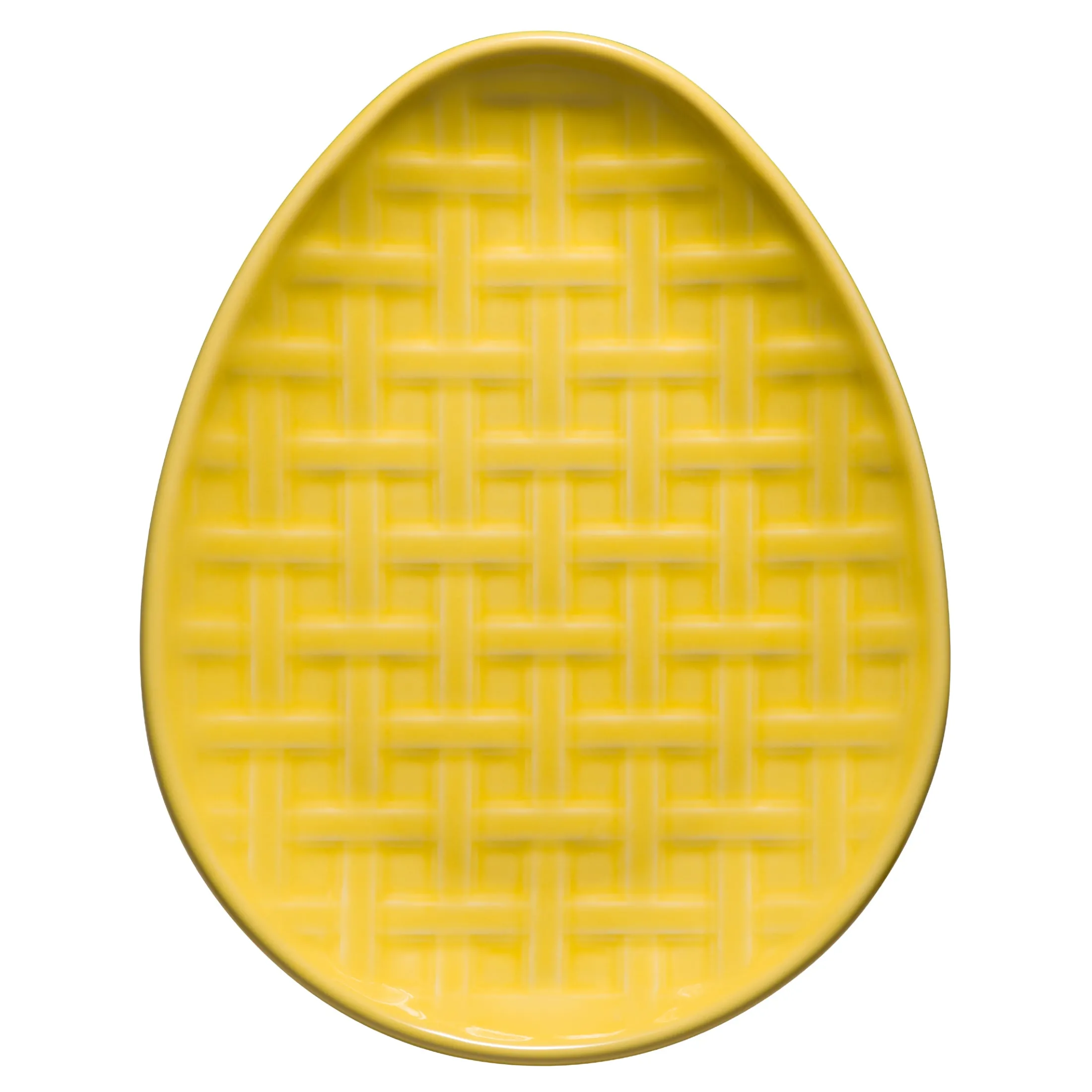 Embossed Egg Shaped Plate 10 Inch