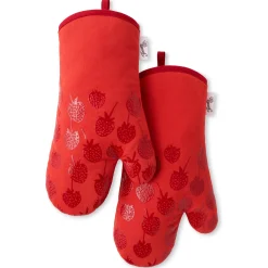 Falling Strawberries 4-Pack Oven Mitt Set