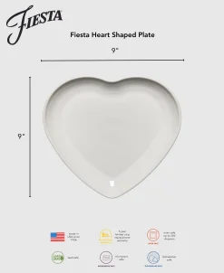Fiesta 9 Inch Heart Shaped Plate