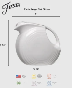 Fiesta 67 OZ Large Disk Pitcher
