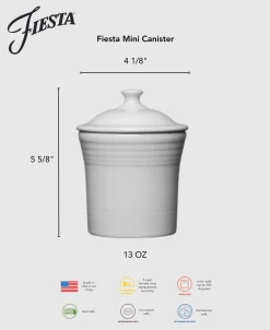 Fiesta 13 OZ Mini Canister 5 5/8 Inch