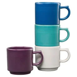 Fiesta 16 OZ Set of 4 Coastal Mixed Stackable Mug Set