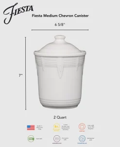 Fiesta 2 Quart Medium Chevron Canister