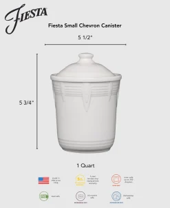 Fiesta 1 Quart Small Chevron Canister
